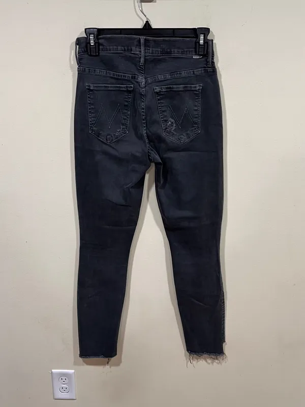 MOTHER The Stunner Zip Fly Ankle Step Fray Stretch Denim Jean Size 26 - Image 6
