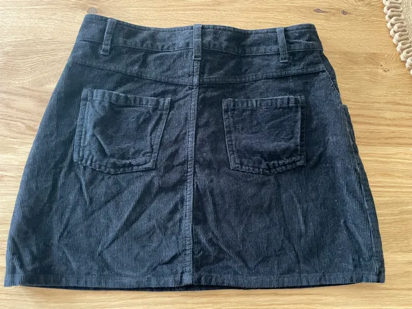 Roxy Corduroy Black Mini Skirt - Image 4