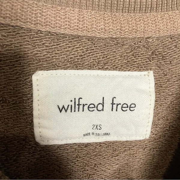Wilfred free Aritzia Terry puffed sleeve sweatshirt organic‎ cotton size XXS - Image 5