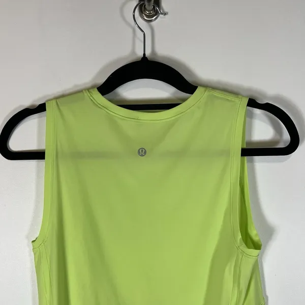 Lululemon small Sculpt Tank In Neon Green Active Tank Top Athletic Yoga Pilates‎ - Image 5