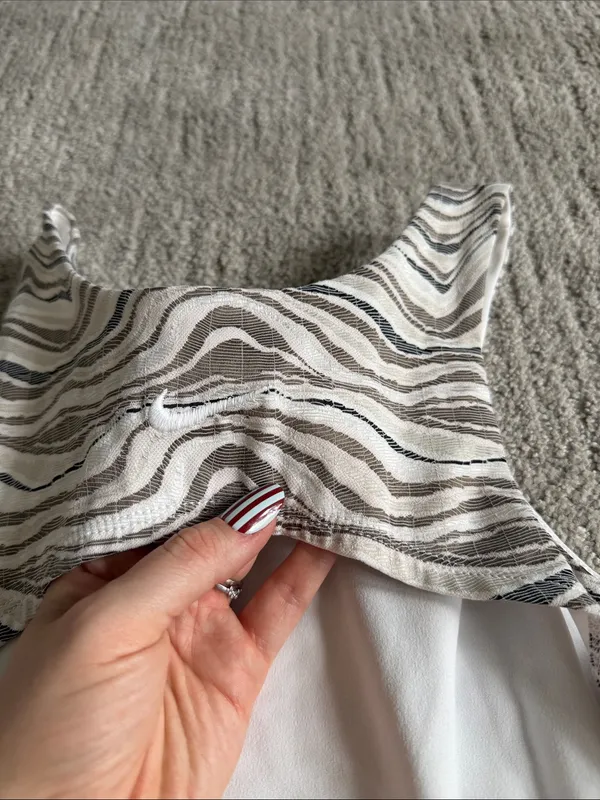 Nike Neutral Zebra-Print Sports Bra Top - Image 5