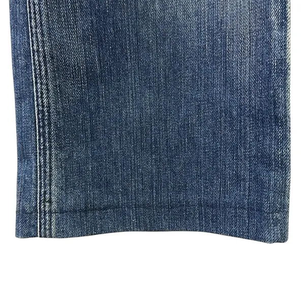 7 for all Mankind Justine Bootcut with Laced Ribbon Accent Pockets Blue Jeans 27 - Image 11