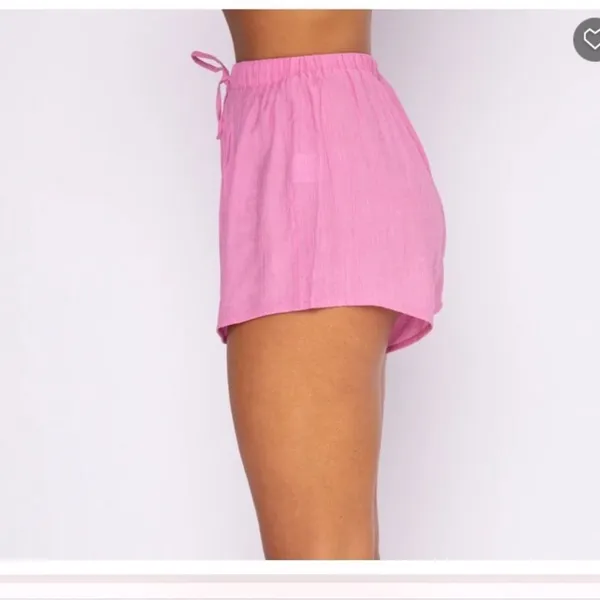 NWT White Fox Boutique I've Got A Feeling Shorts Pink- Size Large - Image 5