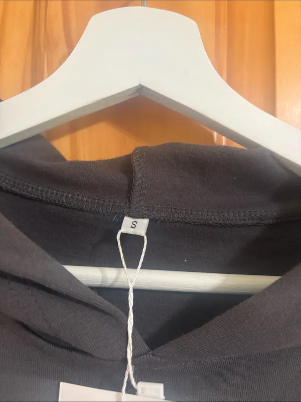 Boutique Brand Size Small Dark Grey Hooded Sweatshirt and Sweatpants Set NWT - Image 3
