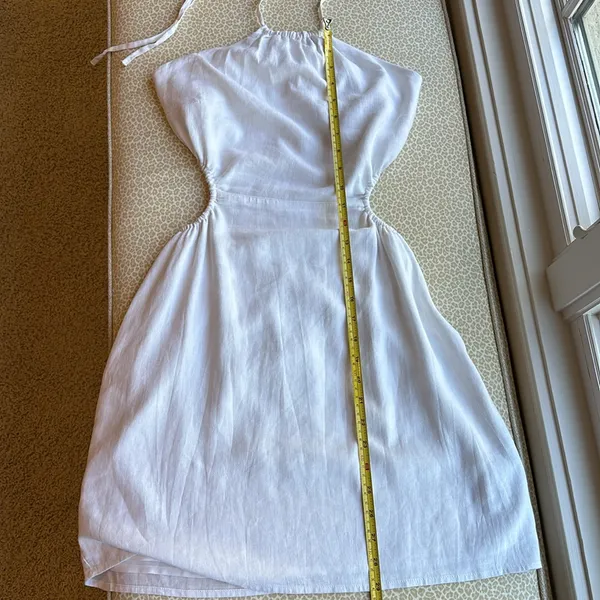 NWOT Abercrombie & Fitch White Open Back Halter Mini Dress - Image 12