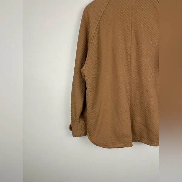 Free People Remi Brown Neutral Cord‎ Dolman Sleeve Utility Short Jacket Sz XS - Image 13