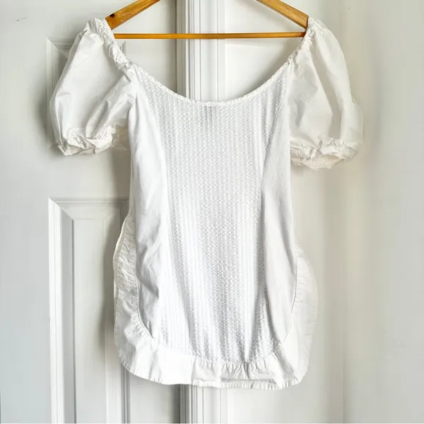 Anthropologie Anthro Maeve Puff Sleeve Sweetheart Top - Image 5