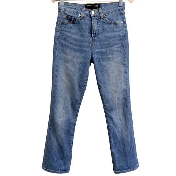 Veronica Beard Carly Kick Flare High Rise Jeans Womens Size 26‎ Lakeshore Wash - Image 3