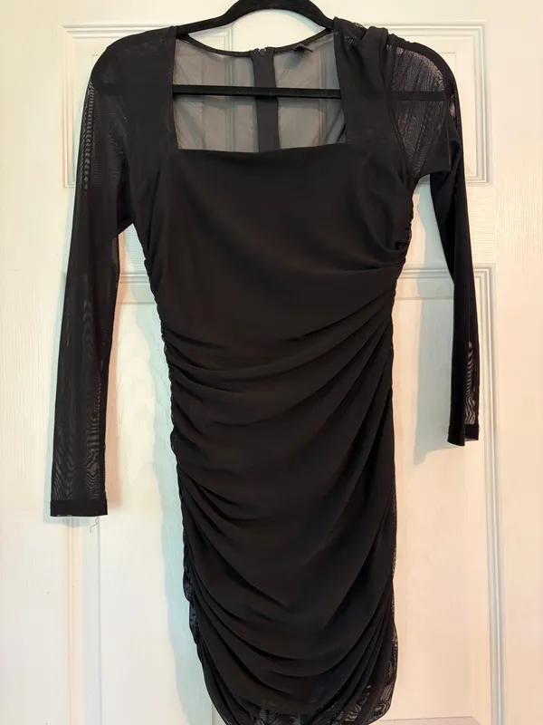 Windsor Mesmerize In Mesh Ruched Mini Dress - Image 6