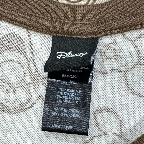 Disney Winnie The Pooh Character Soft Top Long Sleeve Women’s Large - Image 3