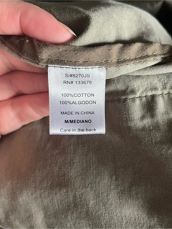 Love Tree Women's Camo Distressed Utility Jacket Size M - Image 5