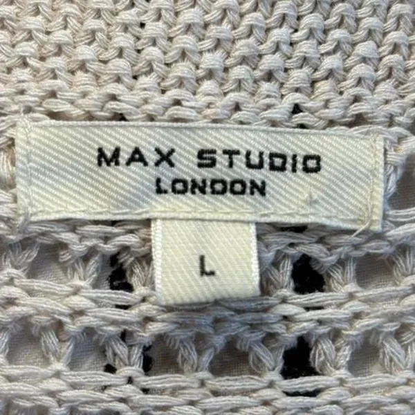 MAX STUDIO LONDON Women L Knit Top Casual Summer - Image 2