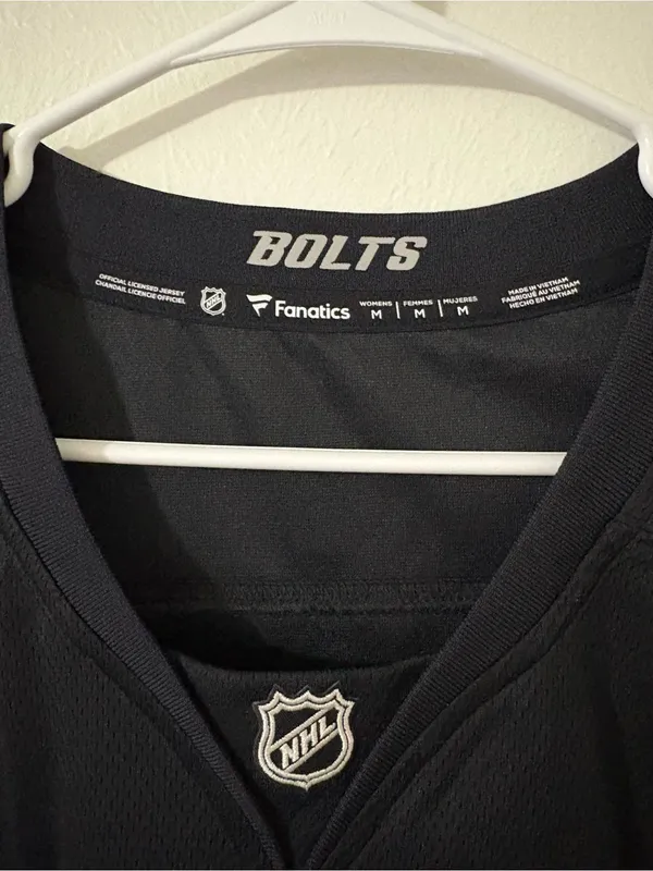 Tampa Bay Lightning Fanatics Alternate Breakaway Jersey | Size: Medium - Image 3