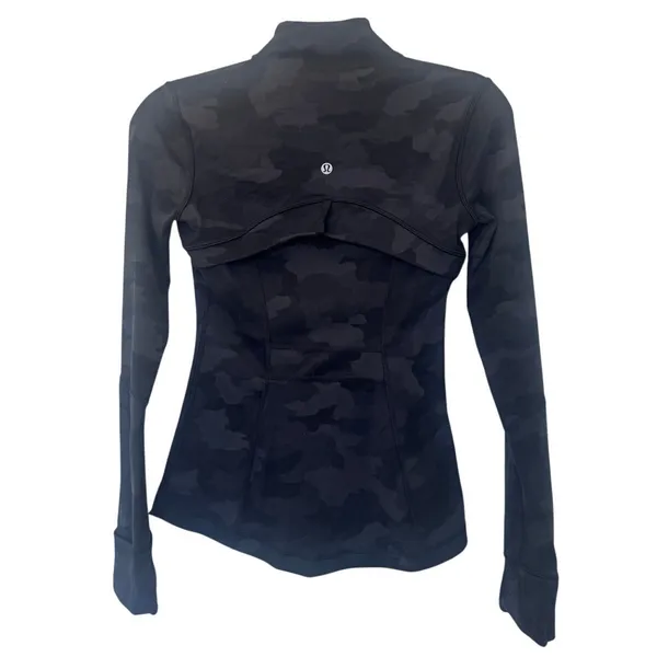 Lululemon Define Jacket Heritage 365 Camo Deep Coal Multi Size 4 Black - Image 3