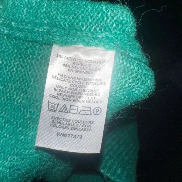 Ann Taylor bright green soft XL pullover luxe sweater - Image 3