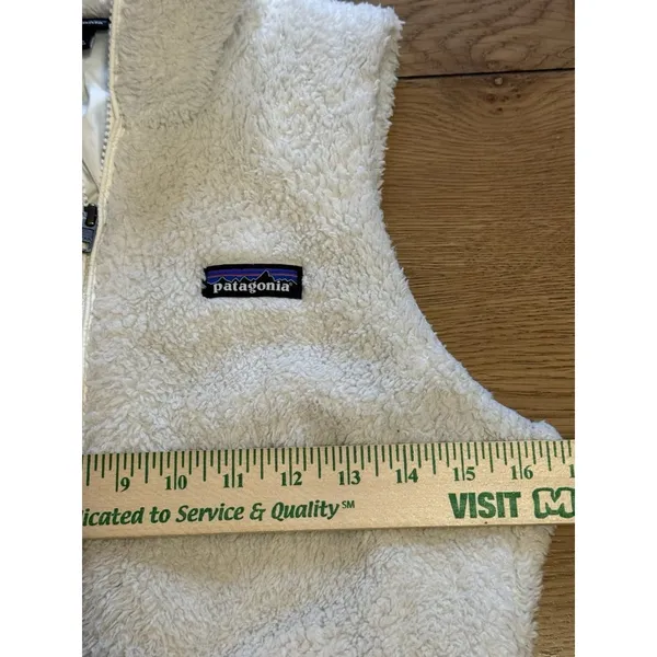 Patagonia‎ Women's Los Gatos Fleece Vest Full Zip White Size S STY25216 Preppy - Image 5