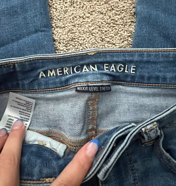 American Eagle Blue Jeans Short 00 - Image 3