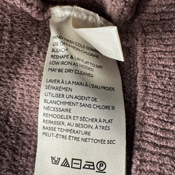Free People Ottoman Slouchy Tunic Sweater Mauve Cowl Neck Small - Image 7