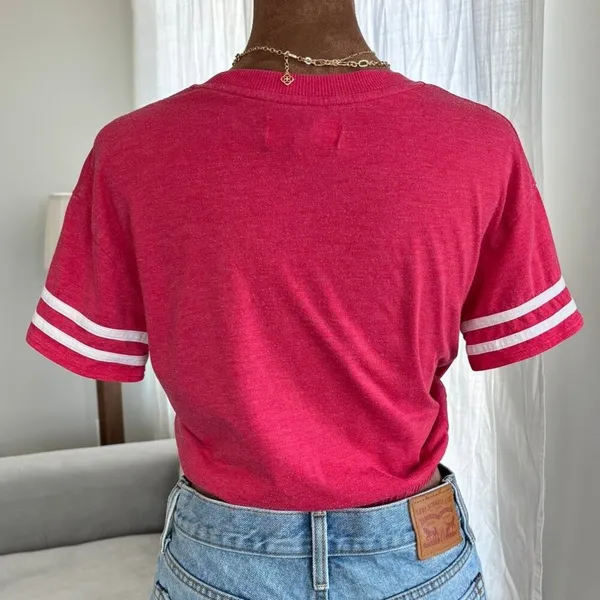 Limited Too Y2K Graphic Baby Tee Crop Juniors Medium California Preppy Americana - Image 3