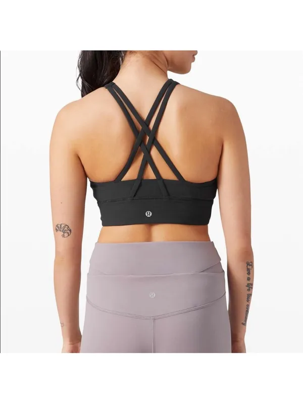 Lululemon High Neck Energy Bra Long Line Ribbed size 10 - Image 8