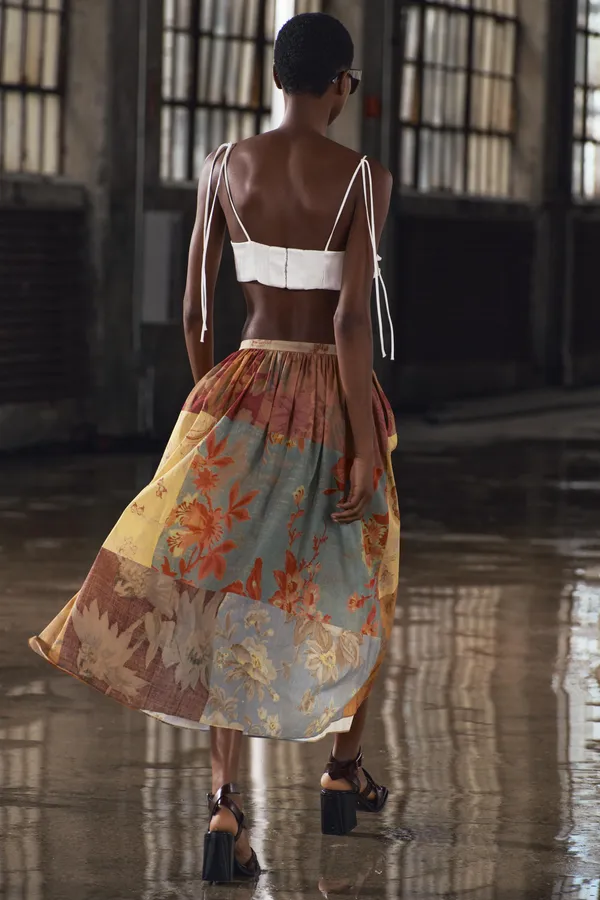 Zara NWT PRINTED MIDI SKIRT ZW COLLECTION. Size Medium - Image 6