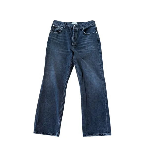 AGOLDE Ripley Straight Jeans Black - Image 3