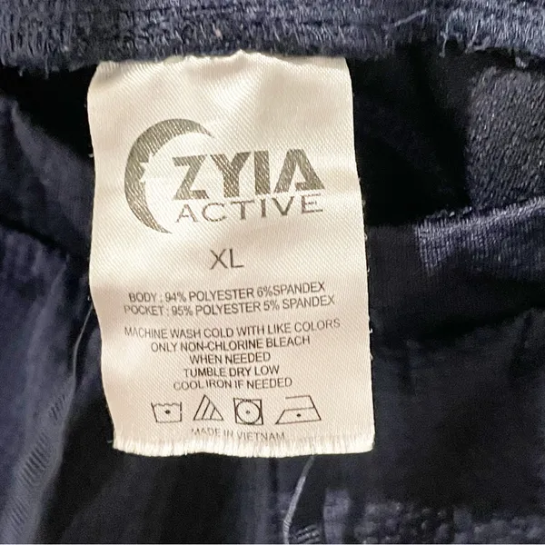 Zyia Active Size XL Blue Drawstring Pull On Athletic Shorts‎ - Image 3