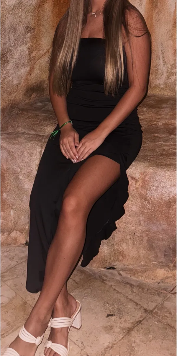 Strapless Black Dress - Image 3