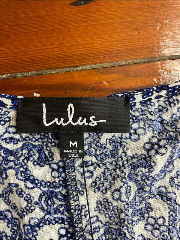 Lulus Mandala Daydream Side Slit Blue Maxi Dress Sz M 💚🎀 - Image 10