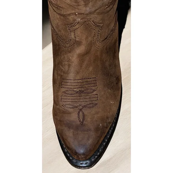 Durango Classic Womens Tan Full Grain Leather Western Boots 7 M RD4112 - Image 6