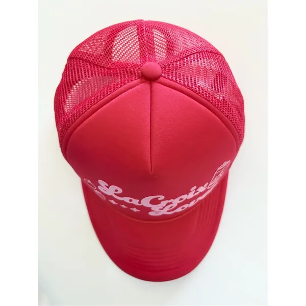 LaCroix Lover Red Pink Trucker Hat Coquette Y2K Mesh Snapback Cap Adjustable - Image 7