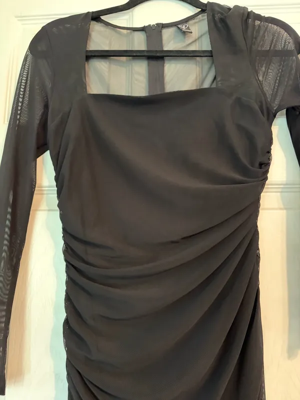 Windsor Mesmerize In Mesh Ruched Mini Dress - Image 7
