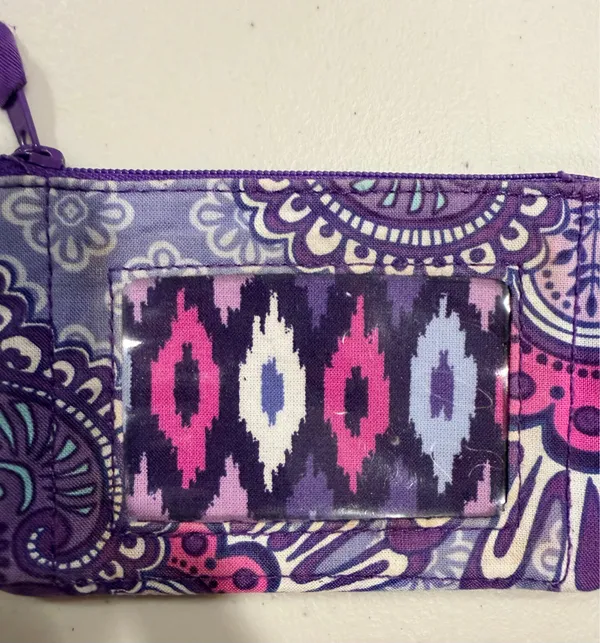 Vera Bradley | Lilac Tapestry, zip ID case.  - Image 2