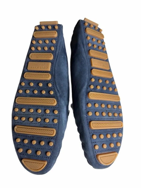 COLE HAAN GRAND.OS Navy Blue Nubuck Driving Loafers Moccasins Size 11 - Image 10