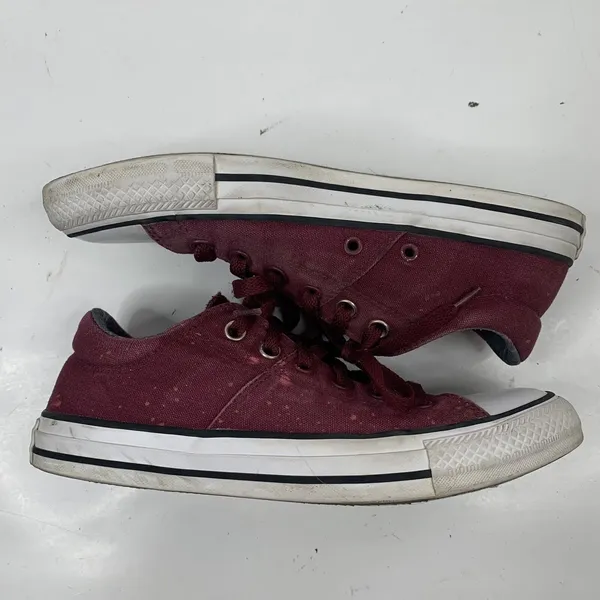 Converse 9 Chuck Taylor All Star Madison Burgundy Plaid Low Top Sneakers 561739F - Image 4