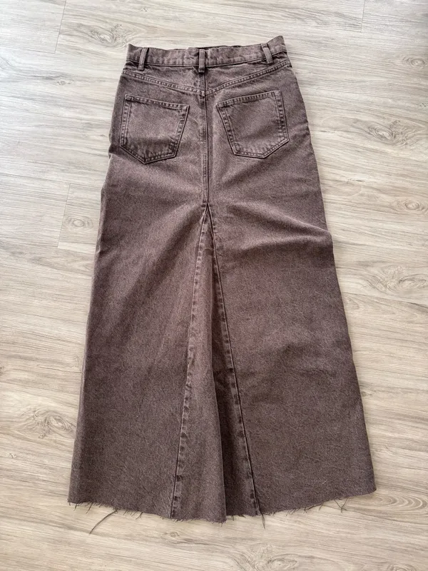 Denim Reformation Maxi Skirt - Image 2