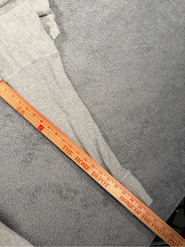 aerie offline Light Gray Ribbed Crewneck long sleeve shirt XXS - Image 5