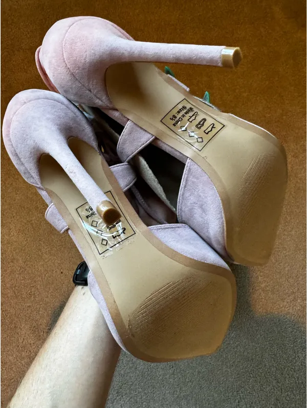 Lulus Dani Dusty Rose Suede Lace-Up Heels - Image 7