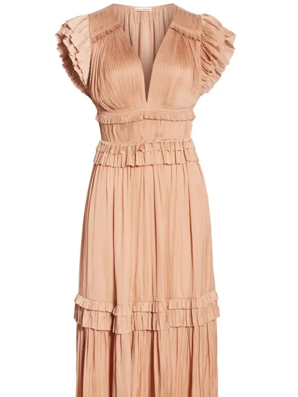 Ulla Johnson Jolee Plissé Dress Size: 2 - Image 2