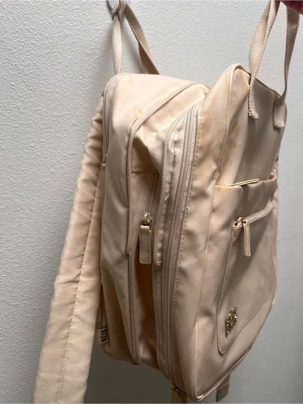 Beis The Expandable Backpack 
in Beige - Image 6