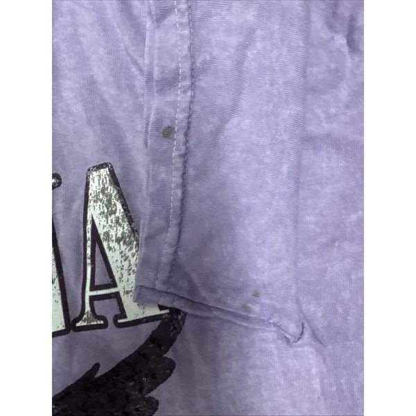 Nirvana Purple In Utero Angel Print Short Sleeve Band T-shirt Women’s Size Small - Image 5