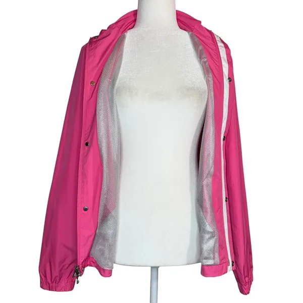 Ralph‎ Lauren Golf Medium Pink Womens Full Zip Windbreaker Jacket Embroidered - Image 4