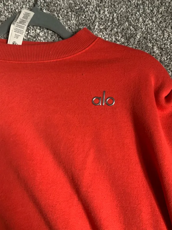 Red Alo yoga Crewneck - Image 4