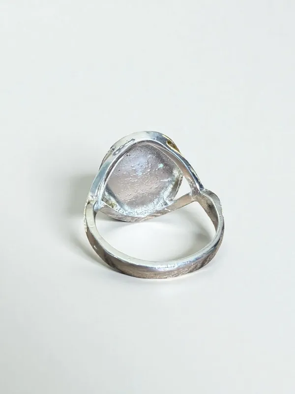 Lighthouse 2 Tone Ring Blue Size 6.5 - Image 3