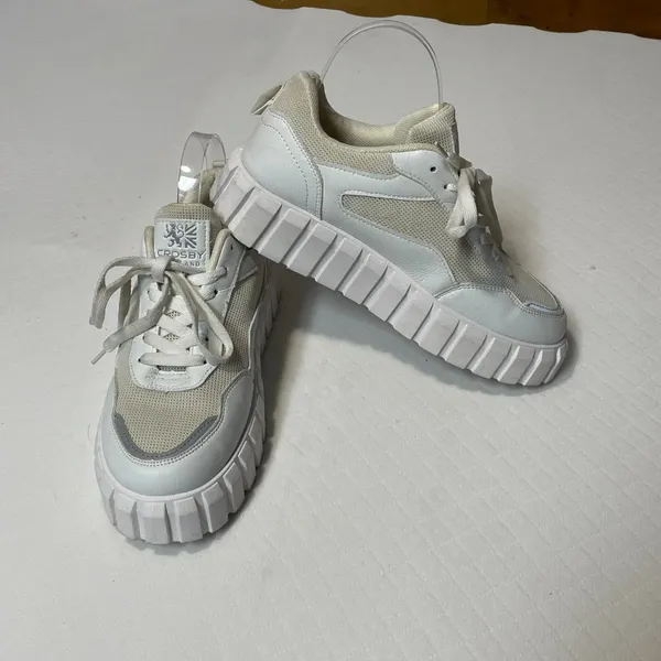 Crosby Scotland Women’s White Platform Sneakers Size‎ 40/US 10 - Image 10