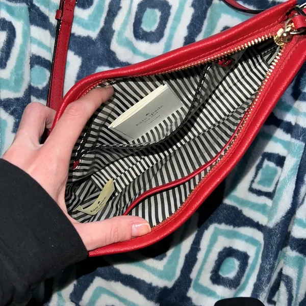 Kate Spade Street Clarise Crossbody Purse Red - Image 8