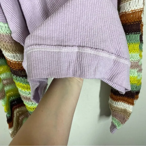 Free People Cha Cha Brushed Knit Stripe Balloon Sleeve Top - Image 8