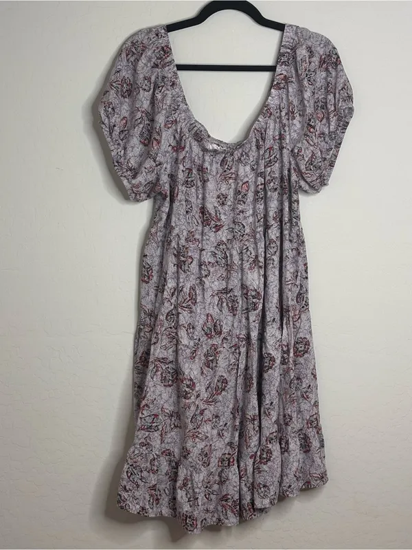 Maurices XXL Purple Floral Babydoll Dress Boho - Image 2