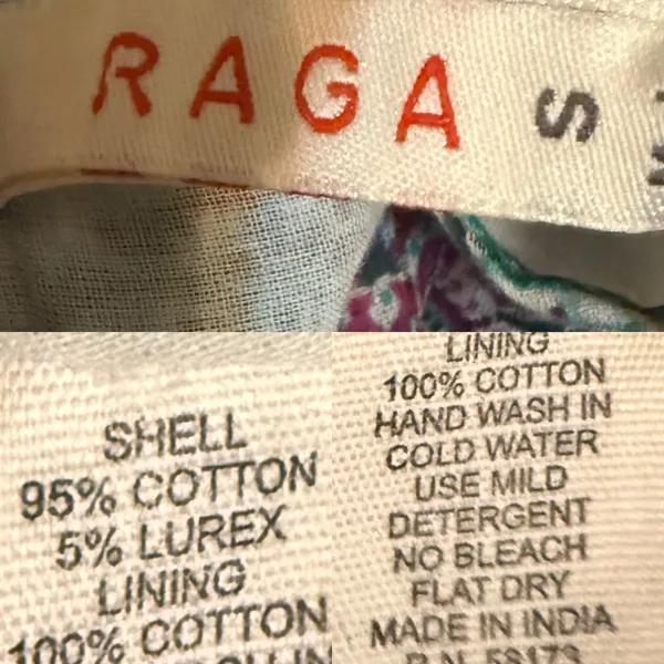 NEW Anthro Raga Womens Dress Teal Caravan Short Wrap Short Sleeve Size Small - Image 10