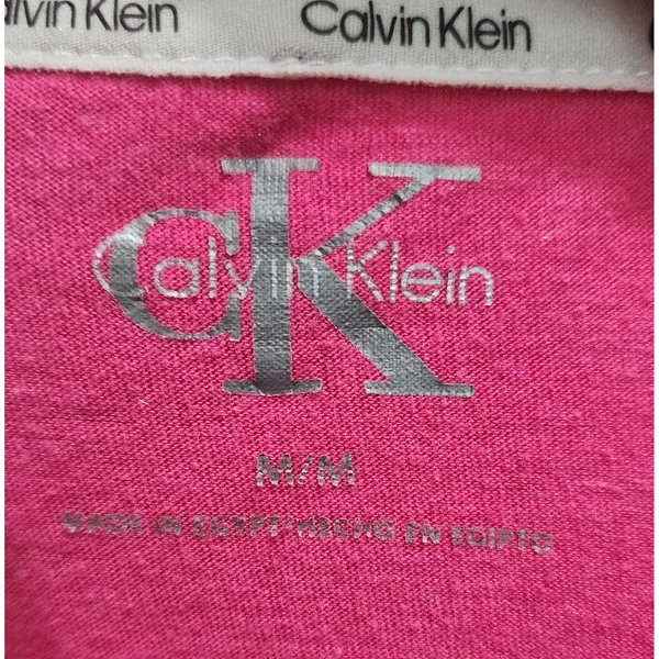 Calvin‎ Klein Womens Pink Short Sleeve Logo T-Shirt Crew Neck Casual Top - Image 4